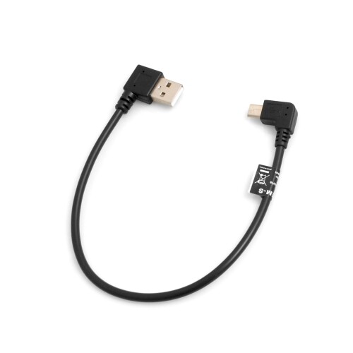 Micro USB Cable 90° Left Angled to USB 2.0A (times) Data & Charging Cable 27cm- Micro USB Cable 90° Left Angled to USB 2.0A (times) Data & Charging Cable 27cm-