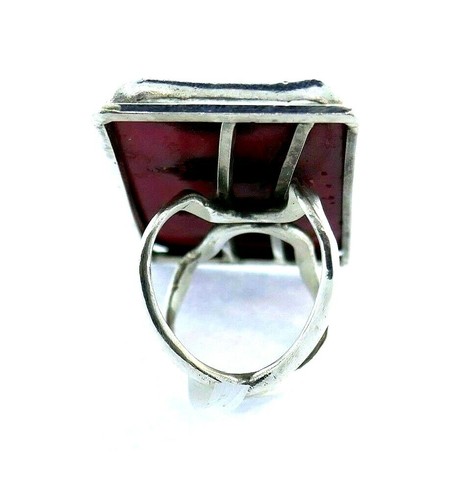 Anillo coral rama plata esterlina nativo americano - Imagen 5 de 10