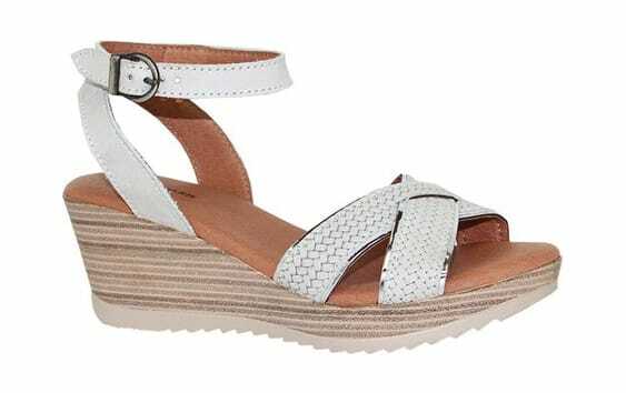 Dromedaris Women's Lucy Quarter Strap Sandal White Waxed Leather Strappy Sandals Dromedaris Women's Lucy Quarter Quarter Quarter Strap Sandal White Waxed Leather Strappy Sandals f26c5c