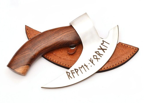 Handmade Viking Pizza Cutter Axe Pizza Slicer Axe Pizza Hatchet with 8” Blade F1 - Picture 10 of 11