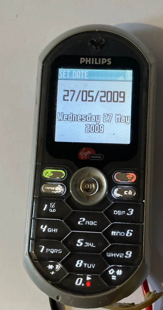 Philips 639 Mirror FX – Téléphone Portable Vintage Rare – Pour Pièces / Non Fonctionnel