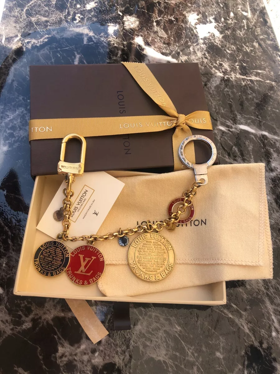 Repurposed Gold Louis Vuitton Rare Key Charm Necklace