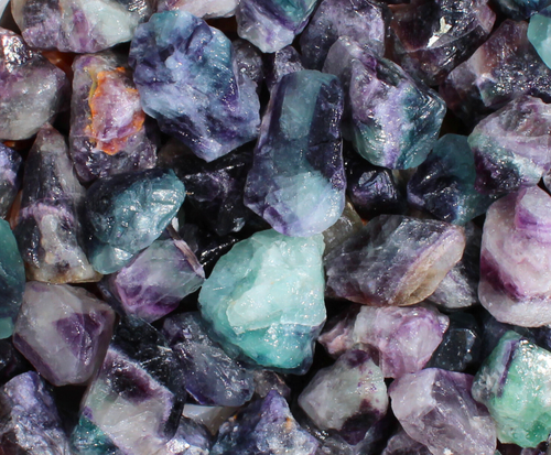 Rainbow Fluorite - Rough Rocks for Tumbling - Bulk Wholesale options - Picture 2 of 6