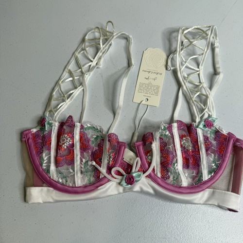 Nuevo con etiquetas Sujetador con aros floral For Love and Lemons Festival talla 32B - Imagen 6 de 11