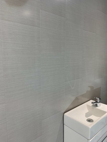10 Grey Tile Effect Shower Wall Panels Bathroom Cladding PVC Carbon Graphite - Picture 19 of 64