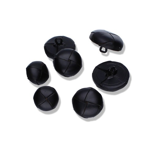 2 Stück Lederknopf Lederknöpfe 23mm schwarz  braun Echtleder - Bild 5 von 6