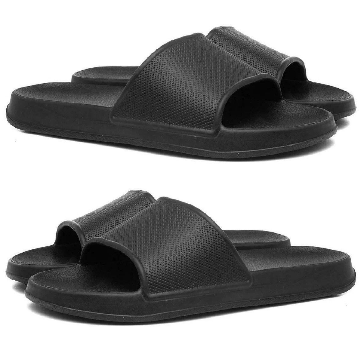 MENS SHOWER BEACH SUMMER FLIP FLOPS GYM MULES POOL SLIP ON SLIDERS