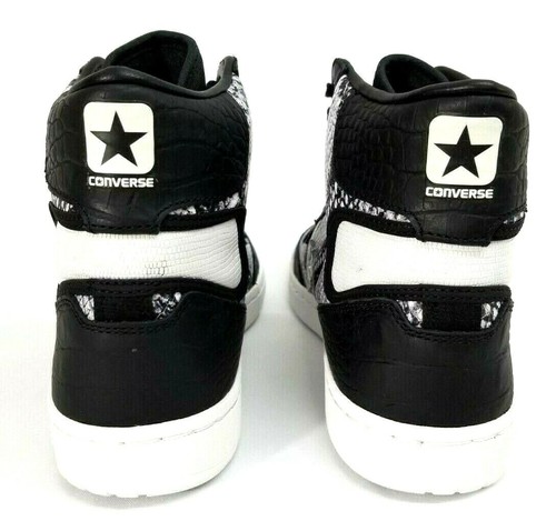 Converse Fastbreak Hi schwarz/weiß Leder Turnschuhe Größe Herren 9 Damen 10,5 US - Bild 5 von 6