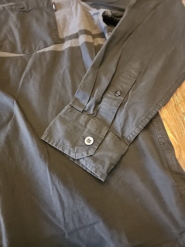Oakley schwarzes geknöpftes Shirt Colorblock Langarm Herren L Baumwolle - Bild 3 von 10