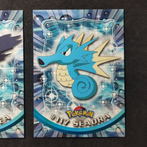 Horsea #116 Seadra #117_ Pokemon Topps Series 2 _ Italiano _ Nearmint - Picture 3 of 6