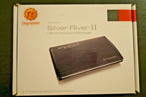 Thermaltake Silver River 2.5" SATA HDD to USB2.0 External Enclosure ST0018Z  NEW - Picture 1 of 4