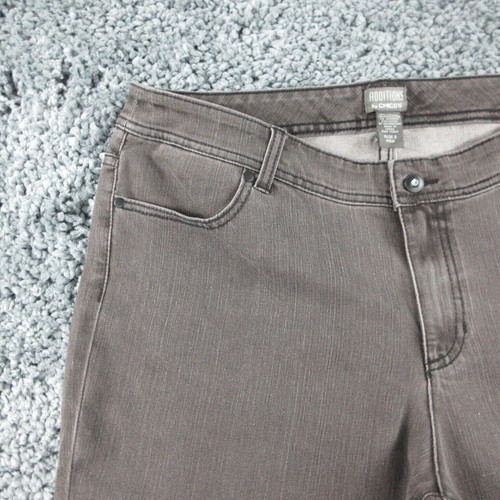 Pantalones de mezclilla Chicos para mujer 3 EE. UU. 16 negros adiciones pierna recta ajustada 36x31* nuevos con etiquetas - Imagen 3 de 18