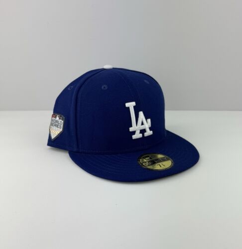 LA Dodgers eng anliegende Mütze Größe 7 3/8 offizielle 2018 World Series New Era Mütze
