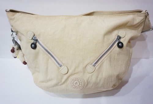 Bolso Hobo de Hombro Kipling Farrah Neón Crema HB3712 NUEVO CON ETIQUETAS - Imagen 1 de 7