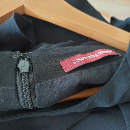 COMPTOIR DES COTONNIERS designer Black DRESS SIZE FR38 UK 10 - Picture 7 of 8