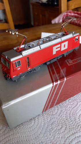 LEMACO : HGe 4/4 FO . Hom 1/87 . BOX + PAPERS . LAITON . 175 ex. 1993 .