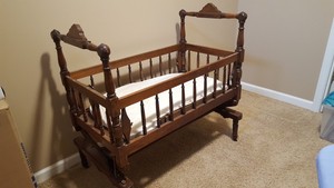 antique rocking cradle