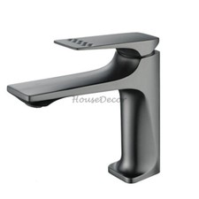 Modern Art Square Tap Bathroom Sink Hot Cold Mixer Taps Vanity Basin Faucet NEW