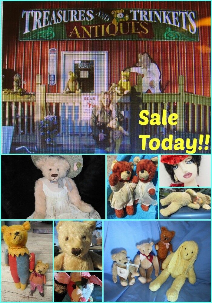 VINTAGE RUBBER FACE PLUSH TOY YELLOW MUSICAL RIBBON RARE