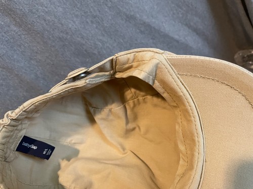 Baby Gap M/L Beige Adjustable Toddler Child Newsboy Cap Hat - Picture 9 of 9