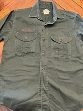 Vintage Official Boy Scouts of America Explorer BSA L/S Uniform Shirt Sanforized