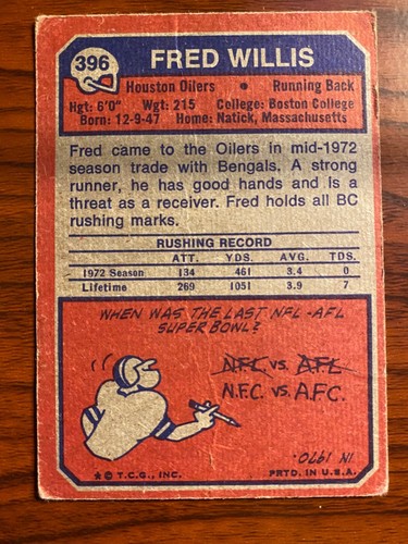 Pick 5 Vintage Football Part 1 - 1971 - 73 Topps Football Complete Your Set - Picture 492 of 496