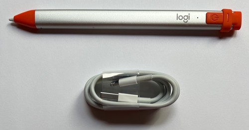 Logitech Crayon Digital Pencil for Apple iPad 10th iPad Air 6th mini Pro Orange - Picture 6 of 9