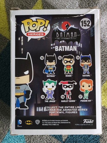 Batman Pop 152 - Batman Funko Pop! Vinyl 2016 - Vaulted + Protector - Picture 3 of 12