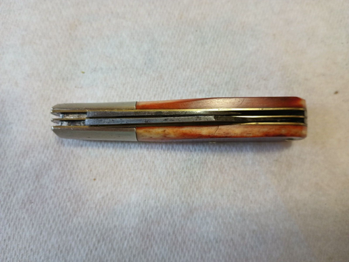 USA VTG CASE XX 1940-64 BARLOW 62009 1/2 SAW CUT RED BONE POCKET KNIFE 2 BLADE - Picture 3 of 15