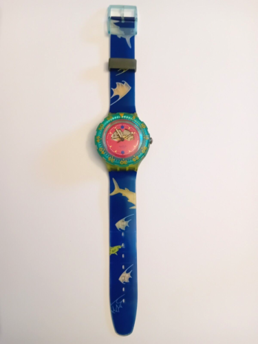 Swatch Scuba NOS Happy Fish SDN101 1991 US-Variante Armbanduhr 90er - Bild 12 von 15
