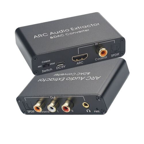 Extracteur audio numérique analogique DAC convertisseur audio commutateur d'extension HDMI - Photo 1/9