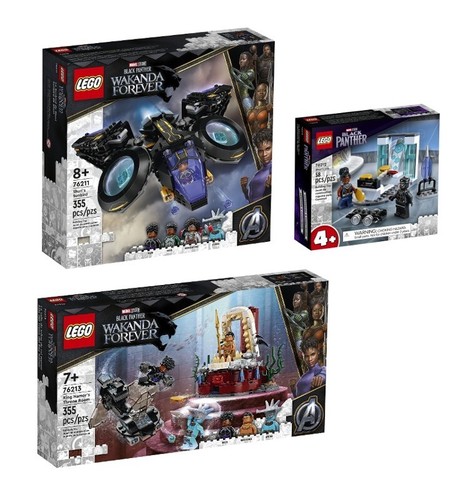 LEGO 76213, 76211, 76212 - Super Heroes - Black Panther: 3 Set Lot - 2022 - NEW - Picture 1 of 1