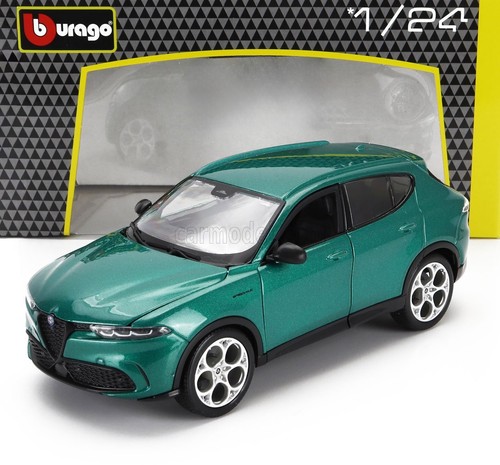 MODELLINO AUTO STATICO BURAGO ALFA ROMEO TONALE 2023 VERDE MODELLISMO SCALA 1/24 - Foto 1 di 8