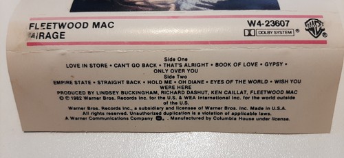 FLEETWOOD MAC MIRAGE TAPE USA 1982 - Picture 3 of 4