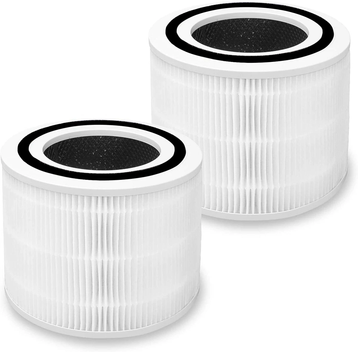 Replacement Filters for LEVOIT LV-PUR131 Air Filter Purifier HEPA Filter  and Activated Carbon Pre-Filter (2 Pack) 