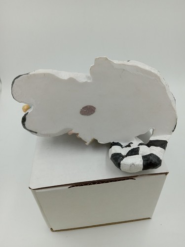 Black & White Cat Figurine With Mouse Shelf Sitter Resin 5"×3" - Picture 8 of 13