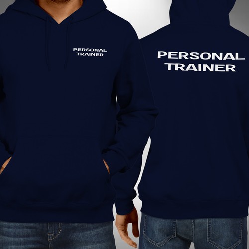 Personal Trainer Adult Hoodie Gym Instructor Wear Training Fitness Workout Top - Picture 3 of 4