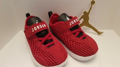 GYM RED WHITE BLACK INFRRD 23 834132 605 INFANT US SIZES TD JORDAN REVEAL