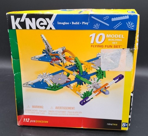 K’Nex  Flying Fun Set 10 Model Building Set 112 Pcs. Manual NOB RETIRED 2007 - Picture 2 of 2