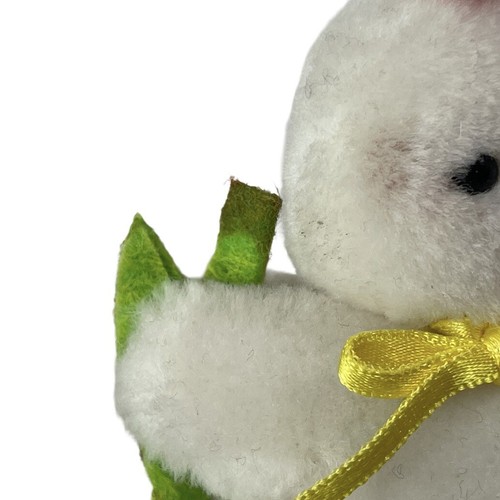 Vintage Eden Toys Coniglietto Pasquale Bianco Bambini Clip On Abbracciatore Peluche 5" - Foto 3 di 6