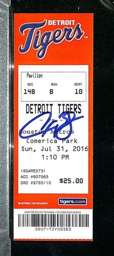 ALEX BREGMAN Signed Auto 1st MLB Hit Full Ticket 7/31/16 Graded PSA/DNA 10 GEM - Picture 2 of 5