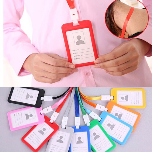 Cordones Portatarjetas de Identificación Banco Autobús Pasaporte Estuche Cubierta Portatarjetas de Crédito Correa H - Imagen 13 de 65