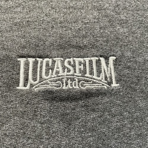 Vintage Lucasfilm Ltd Sweatshirt Adult Large Grey Pullover Embroidered Crew RARE - Picture 2 of 10