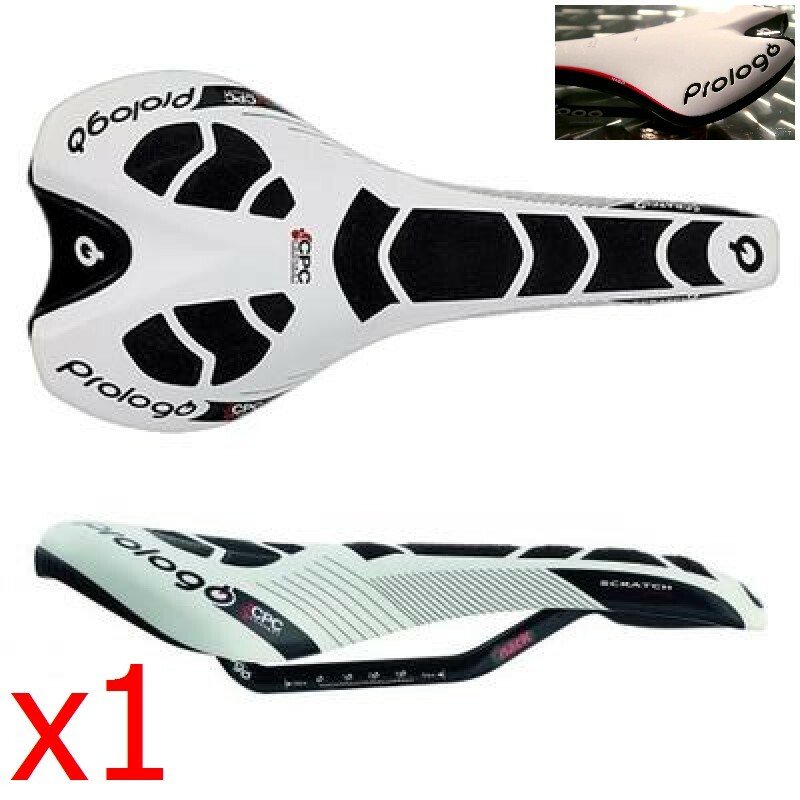 Bicycle Seat Saddle Prologo Scratch Pro CPC 134 SD-SCPRNA4WBC0 134, white blac Bicycle Seat Saddle Prologo Scratch Pro CPC 134 SD-SCPRNA4WBC0 134, white blac