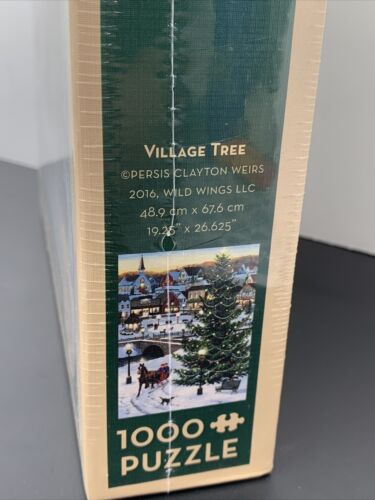 Cobble Hill Christmas VILLAGE TREE 1000 Pc Puzzle NEW SEALED 2016 #51852 - Picture 3 of 5