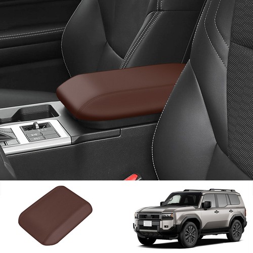 Leather Center Armrest Box Cover for Toyota Land Cruiser Prado LC250 2024 2025 - Picture 12 of 16