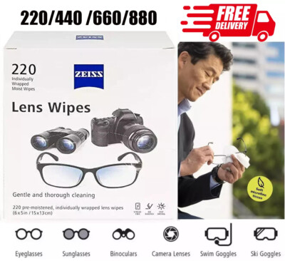 ZEISS Lens Wipes Cleaning Wipes Eye Glasses Camera Optical Cleaner for Anti USA