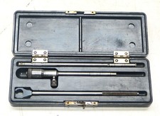 Vintage International Tool Co Depth Gauge w/ 3 Rods In Case INV17454