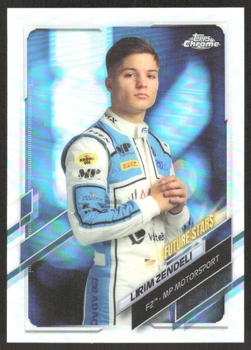 LIRIM ZENDELI 2021 TOPPS CHROME FORMULA 1 REFRACTOR #62 MP MOTORSPORT F2
