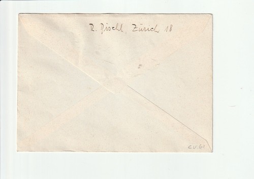 1939 GERMAN AIR MAIL FDC TO RARE POSTMARK HULD/RUGGELL HONOR PRINCE FJ II-ZURICH - Picture 2 of 2